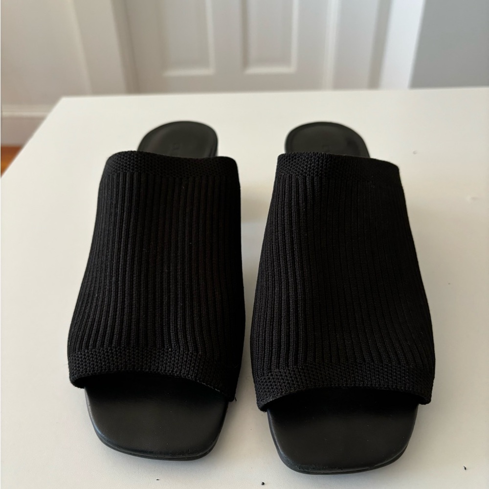 Everlane The Glove Mule in ReKnit Black Size 7